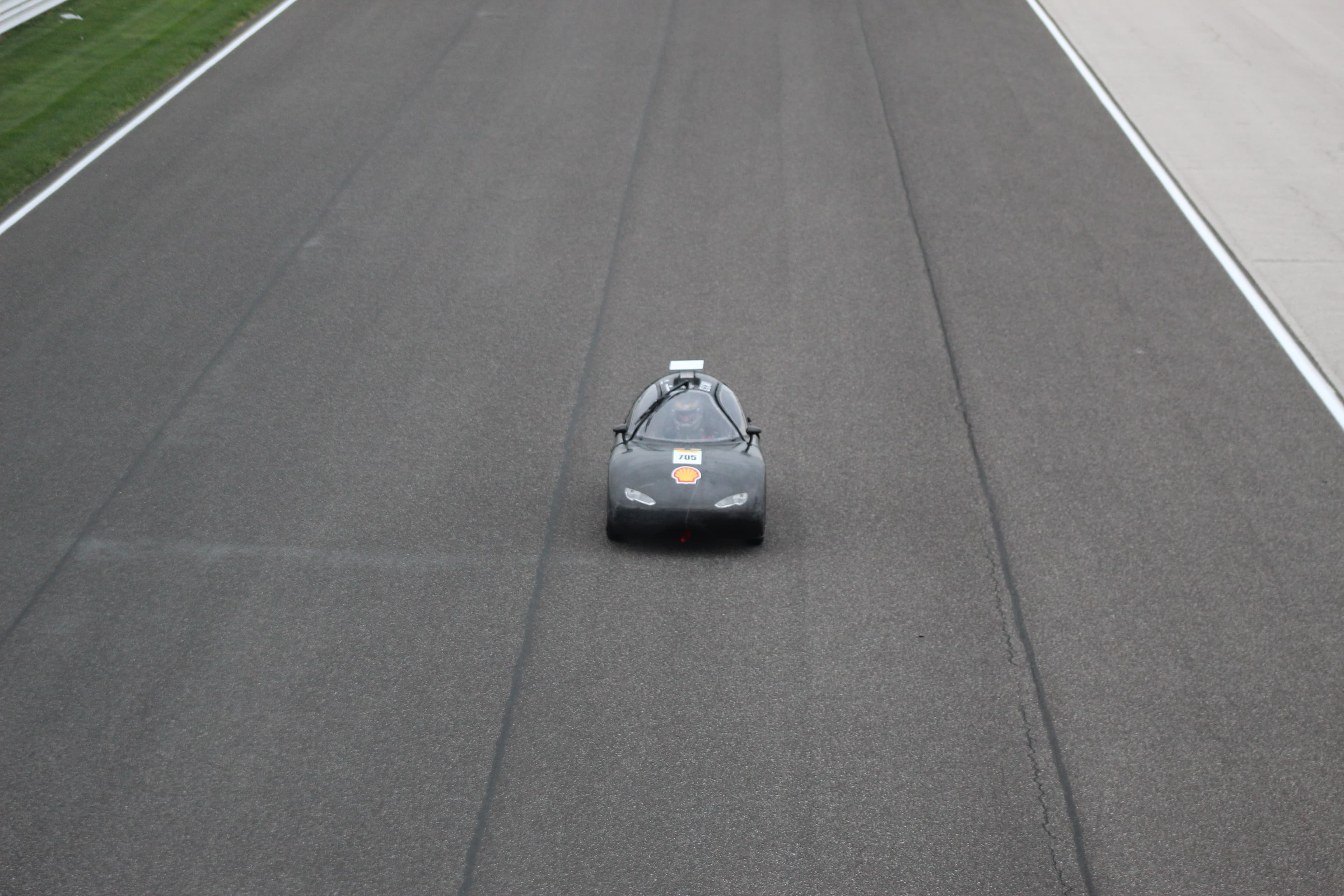 Cornell Electric Vehicles car on track